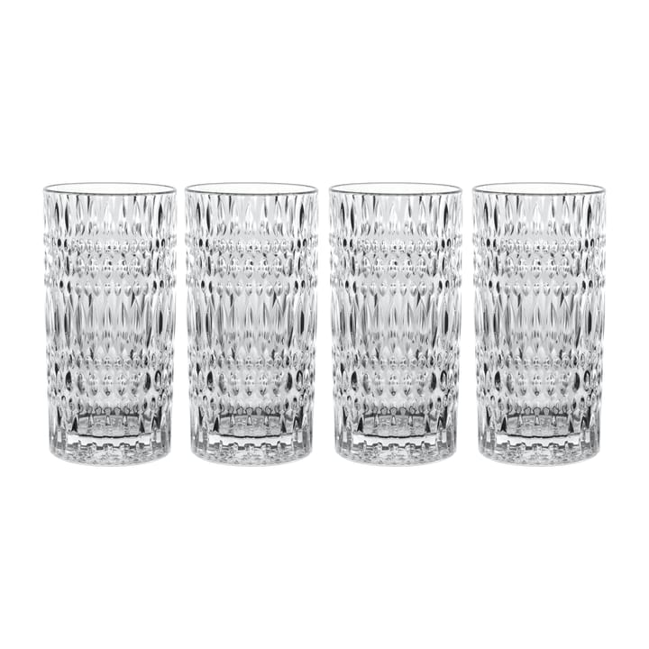 4 Vasos alargados Ethno 43,4 cl - transparente - Nachtmann