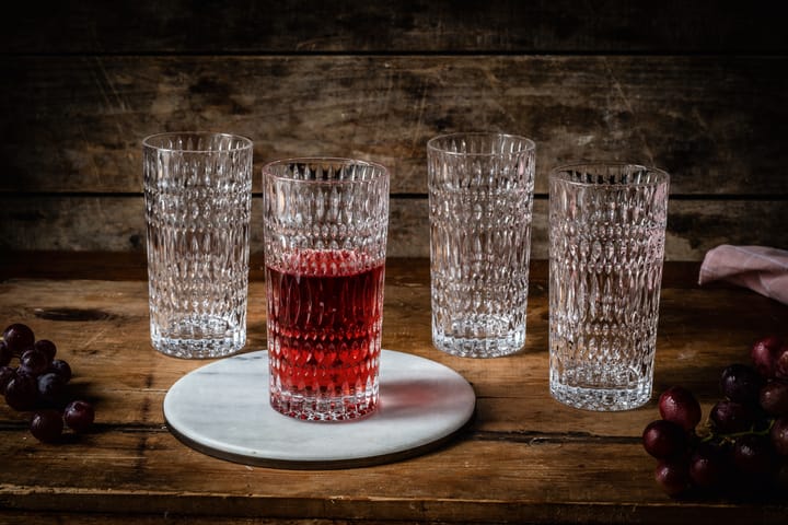 4 Vasos alargados Ethno 43,4 cl, transparente Nachtmann