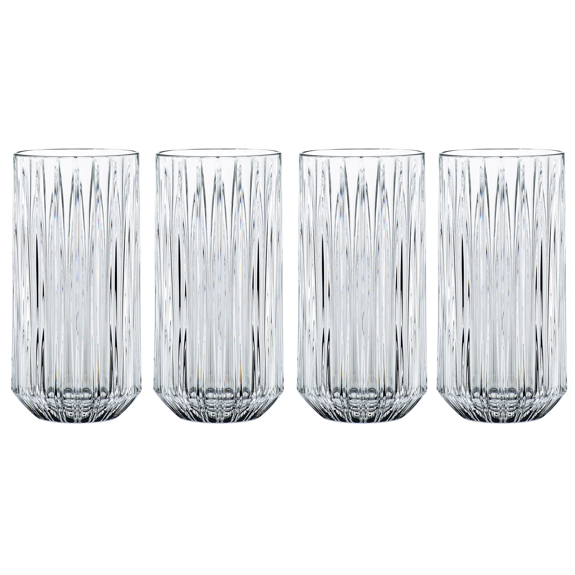 4 Vasos altos Jules, transparente Nachtmann