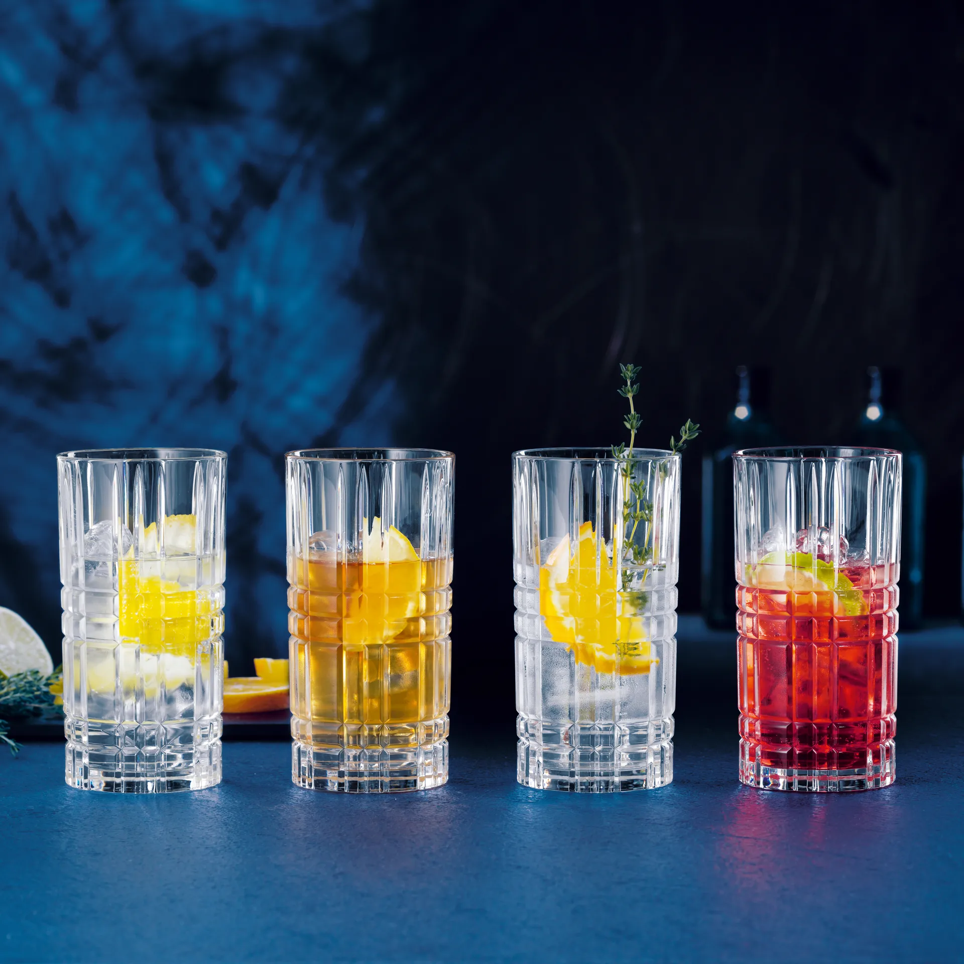 4 Vasos altos Square, 44 cl Nachtmann