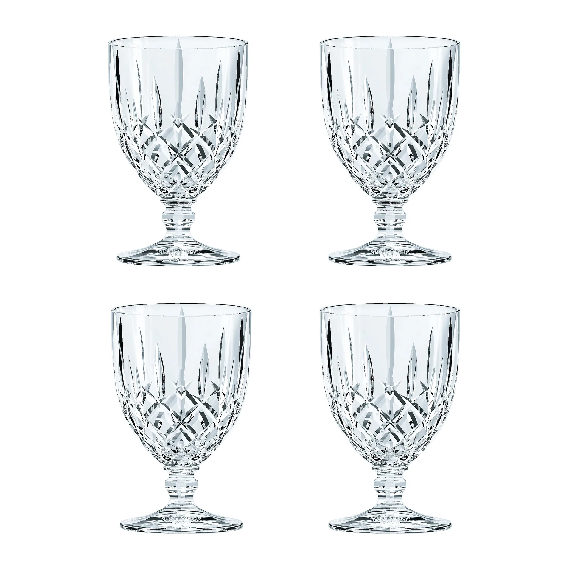 4 Vasos con pie Noblesse 23 cl, Transparente Nachtmann