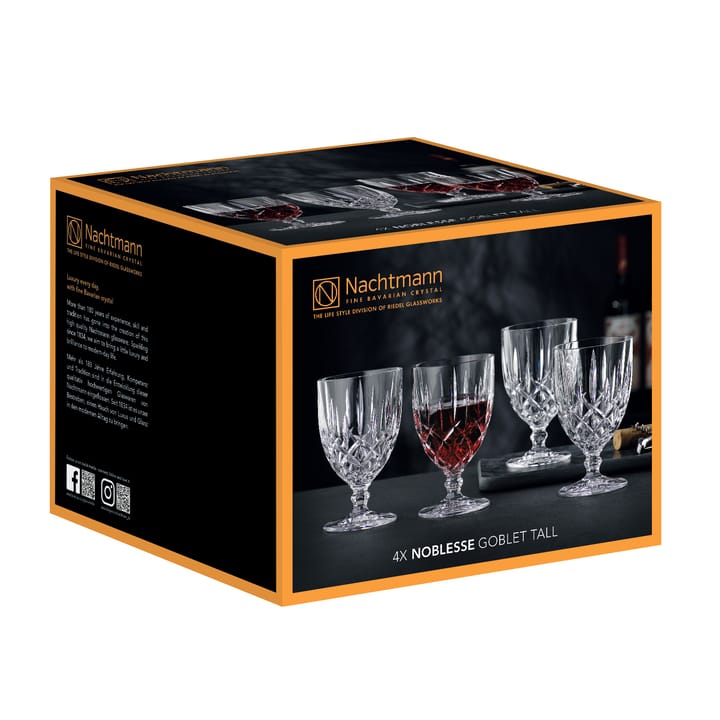 4 Vasos con pie Noblesse, transparente Nachtmann
