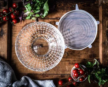 Boles con tapa de silicona Bossa Nova Ø23 cm - transparente - Nachtmann