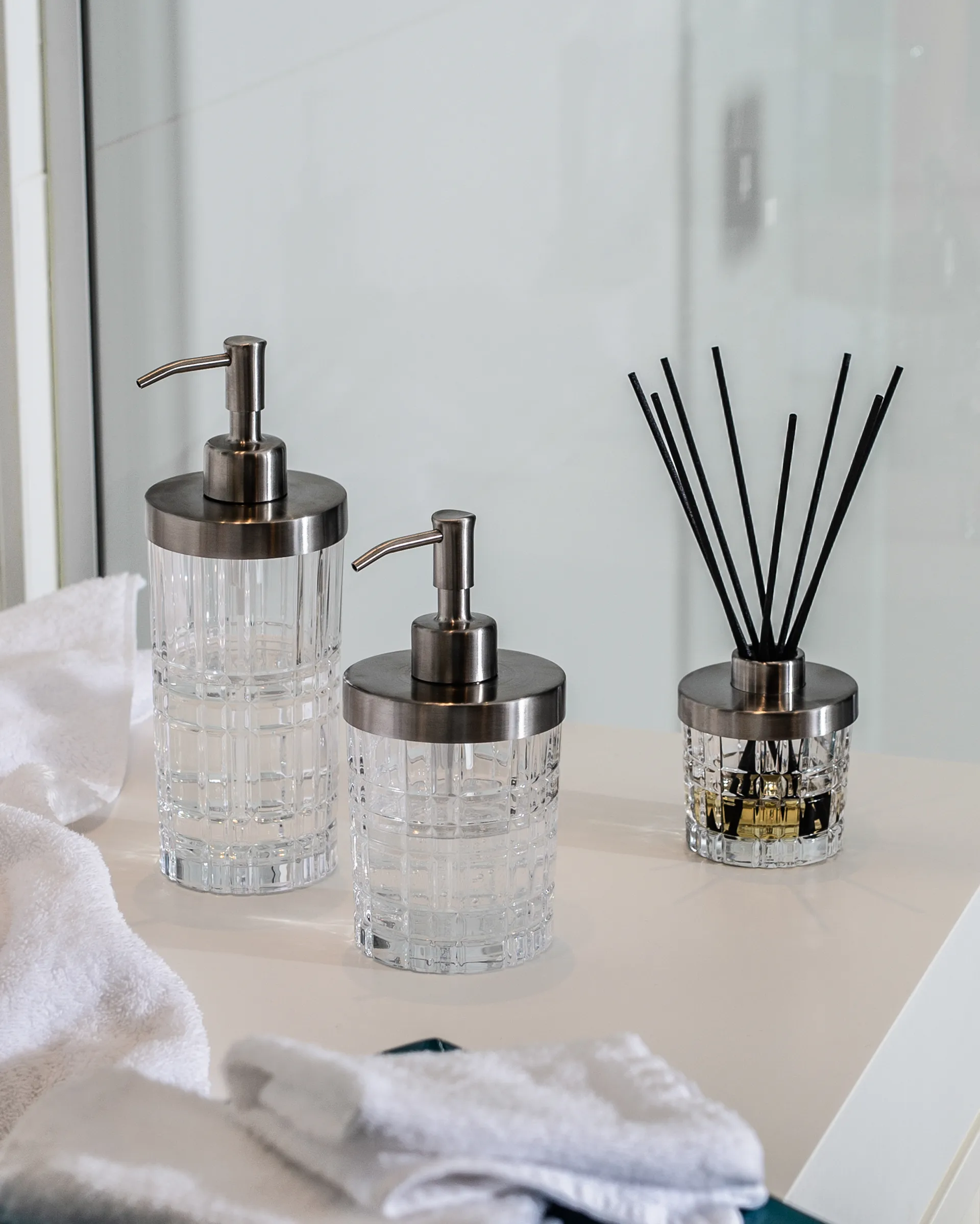 Dispensador de jabón Square 21,5 cm, Transparente Nachtmann