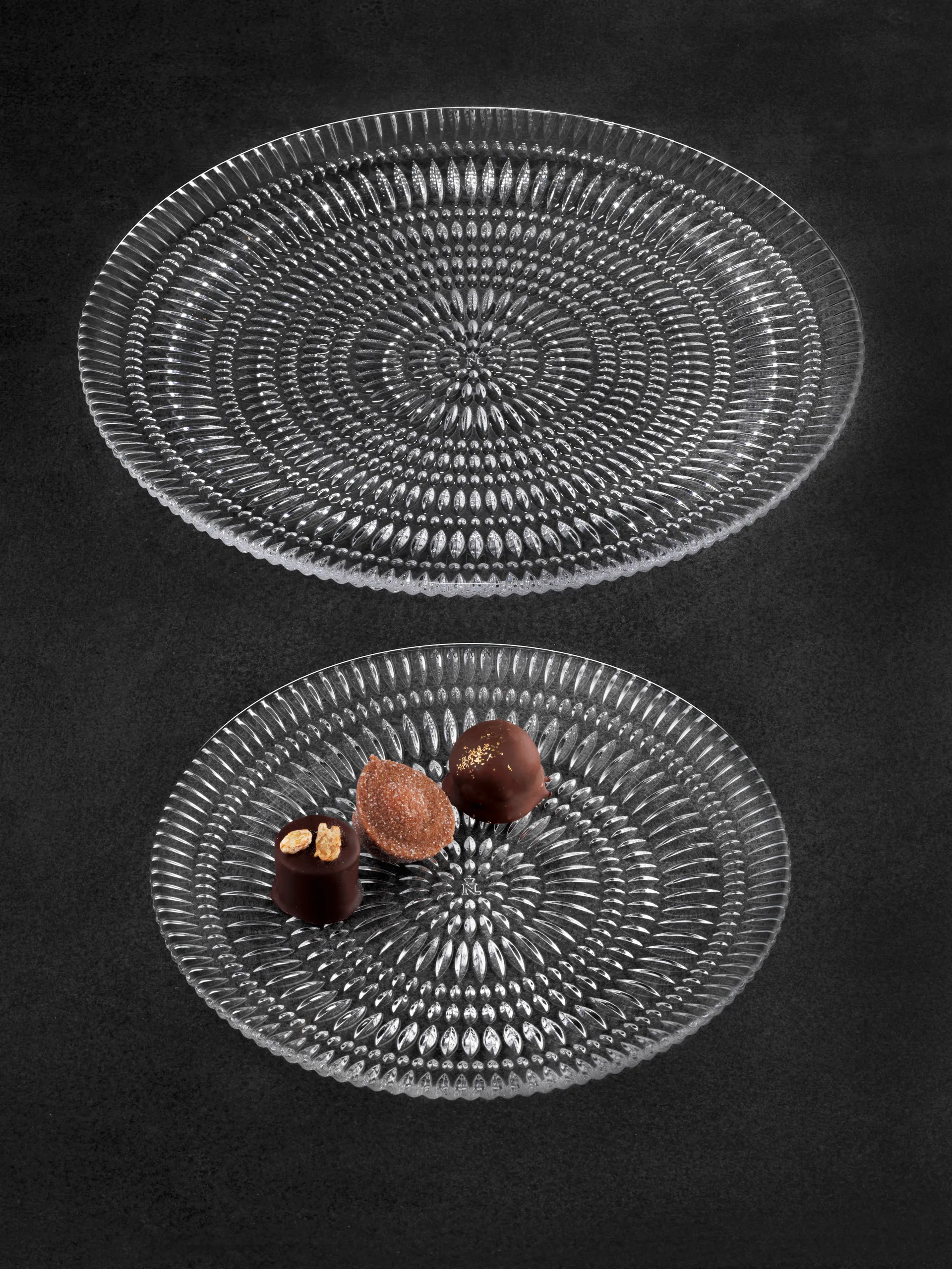 Plato Ethno, 2-pack, cristal, Ø32 cm Nachtmann