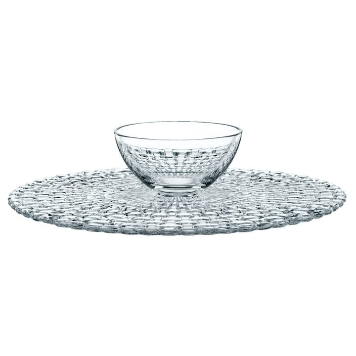 Plato para tarta/chip and dip Bossa Nova, transparente Nachtmann