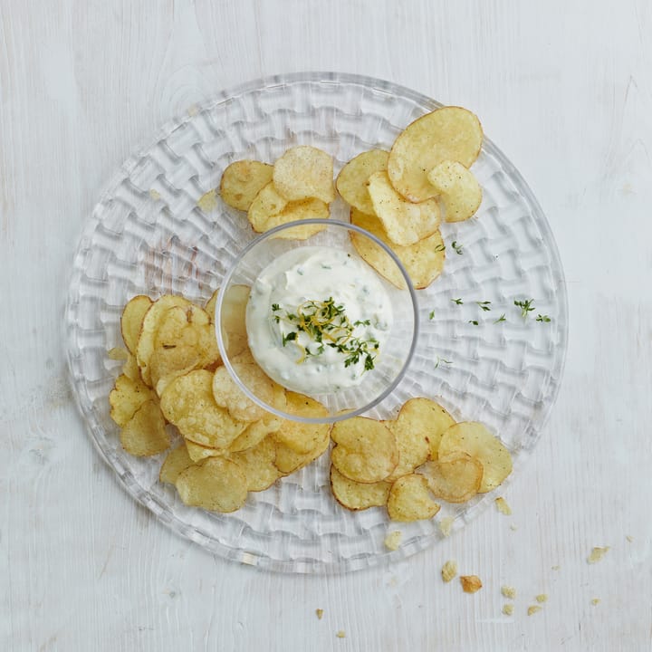 Plato para tarta/chip and dip Bossa Nova, transparente Nachtmann