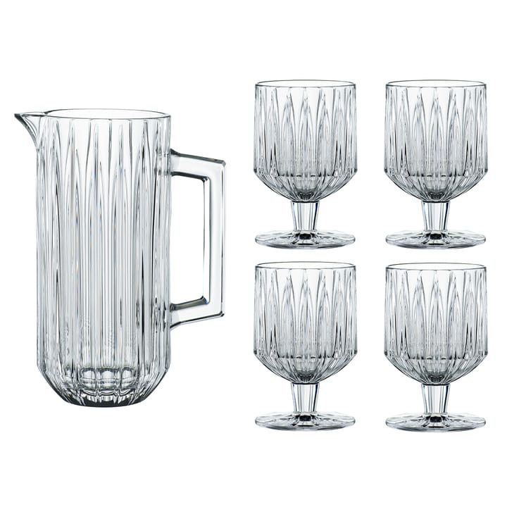 Set de jarra y 4 vasos Jules - Transparente - Nachtmann