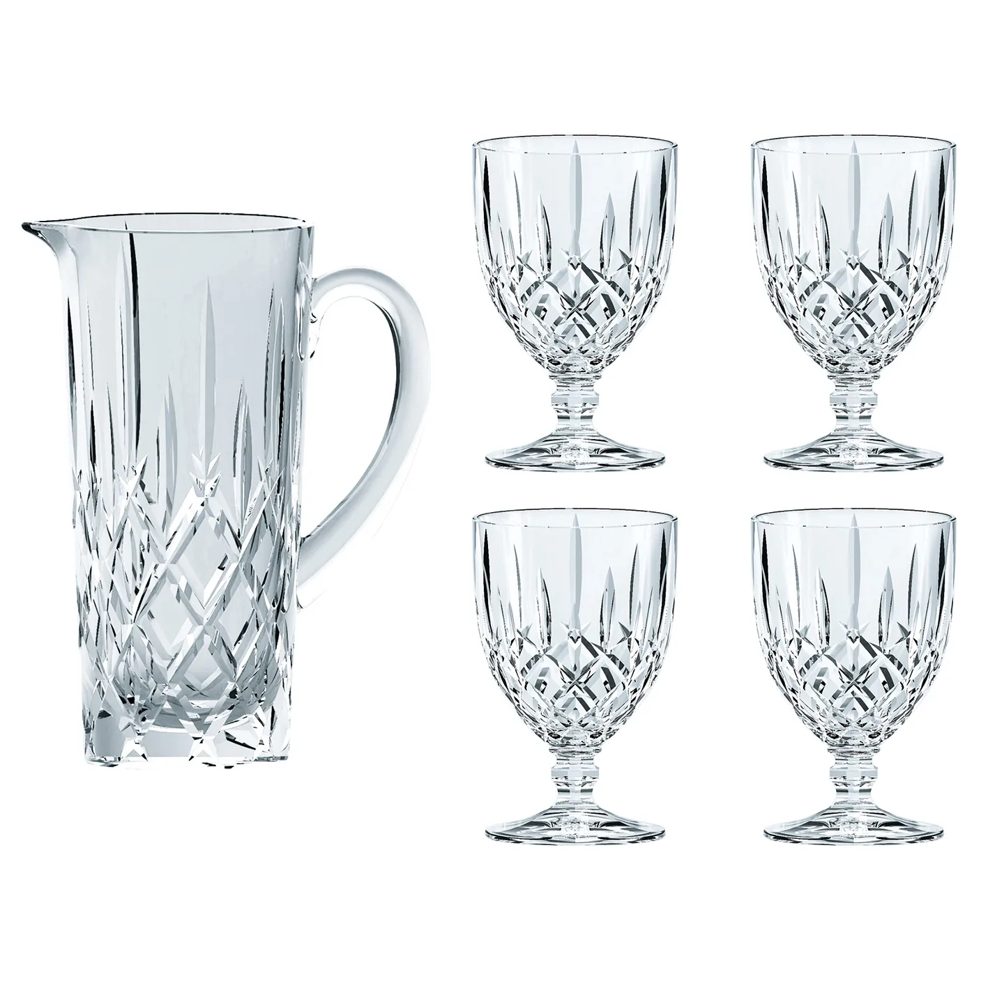 Set Jarra y 4 vasos Noblesse, Transparente Nachtmann