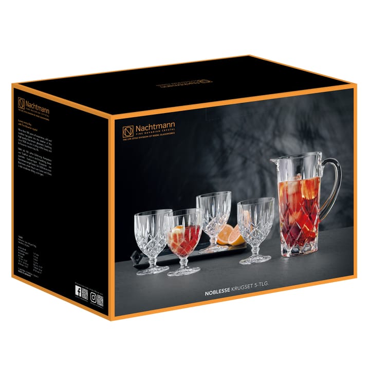 Set Jarra y 4 vasos Noblesse - Transparente - Nachtmann