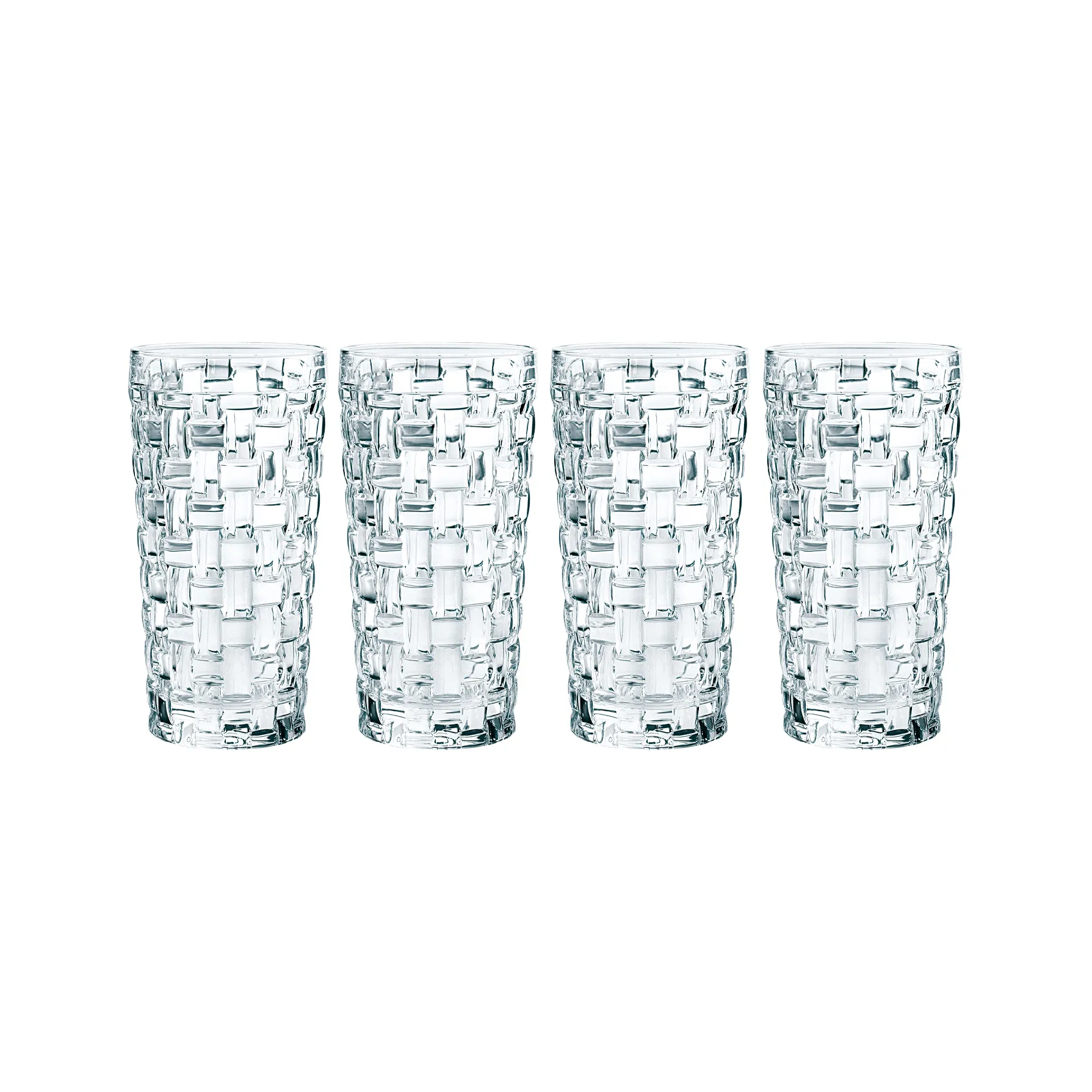 Vaso alargado Bossa Nova 39,5 cl 4 piezas, Transparente Nachtmann