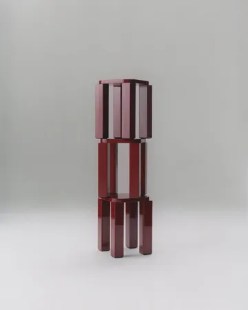 Atlas taburete - Burgundy - New Works