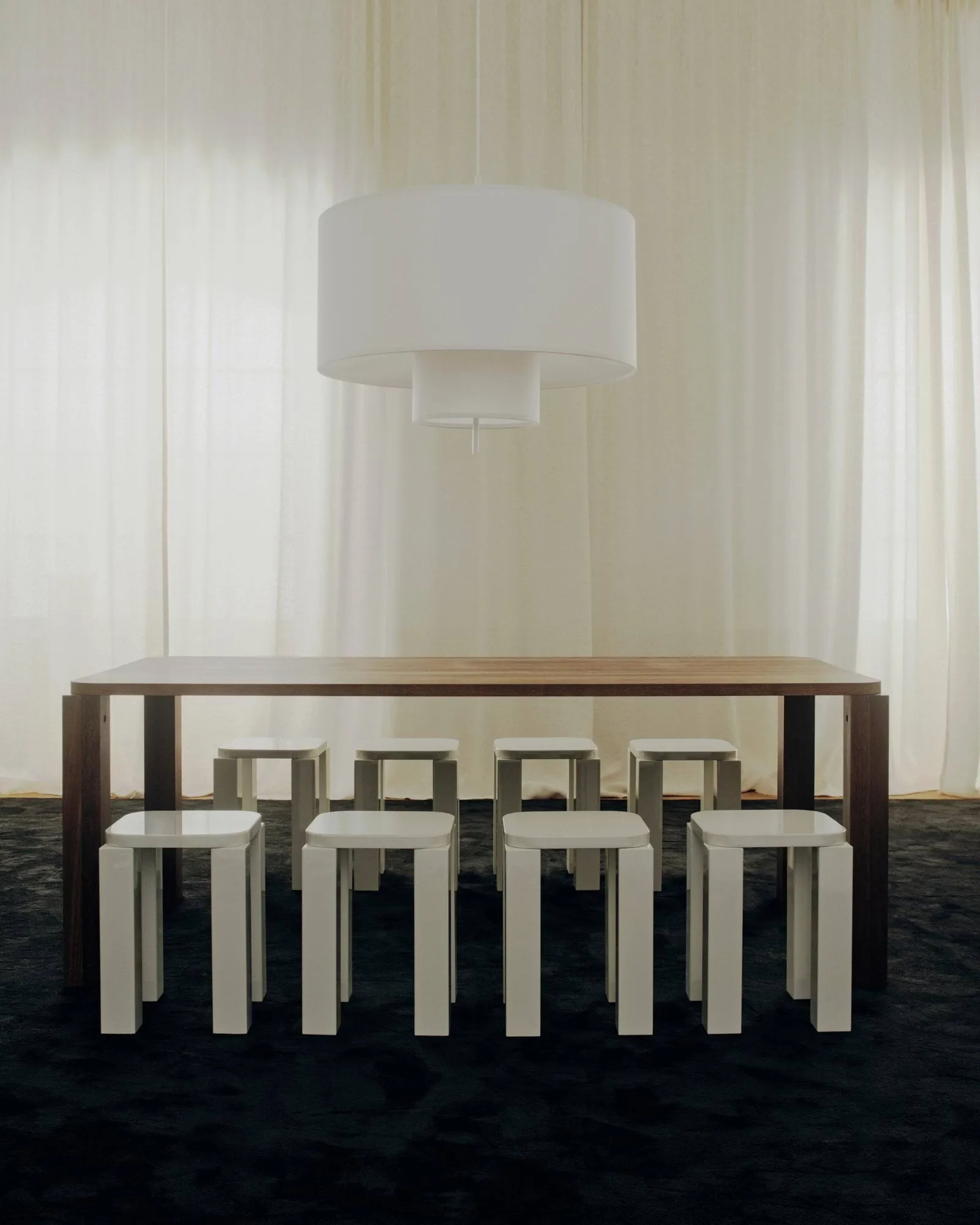 Atlas taburete, Crema New Works