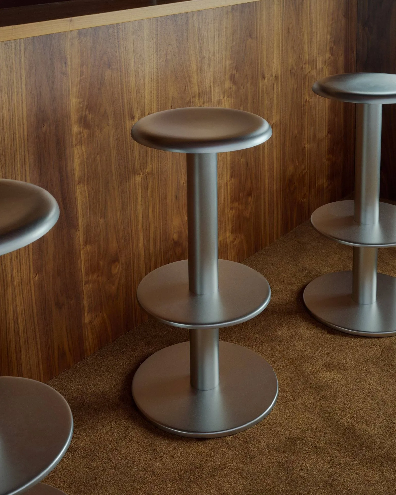Coupe taburete de bar, Acero inoxidable, 76 cm New Works