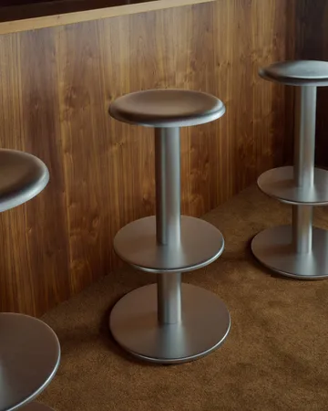 Coupe taburete de bar - Acero inoxidable, 76 cm - New Works