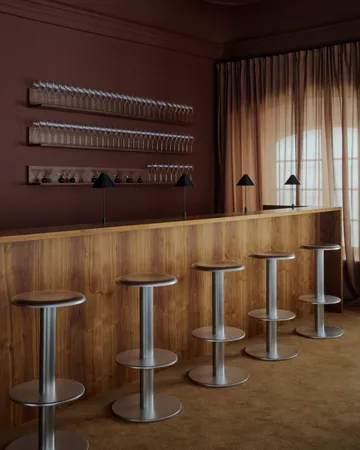 Coupe taburete de bar - Acero inoxidable, 76 cm - New Works