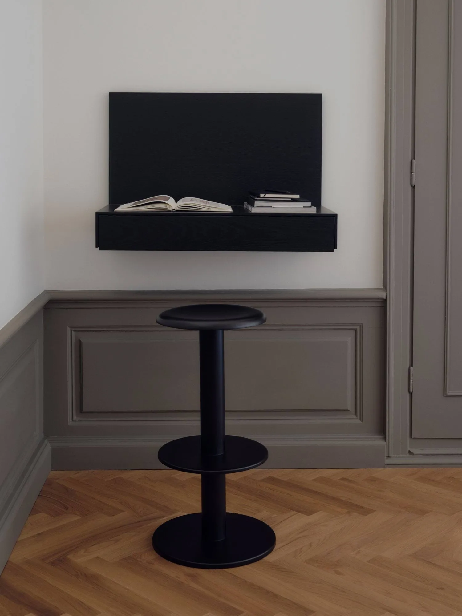 Coupe taburete de bar, Negro, 76 cm New Works