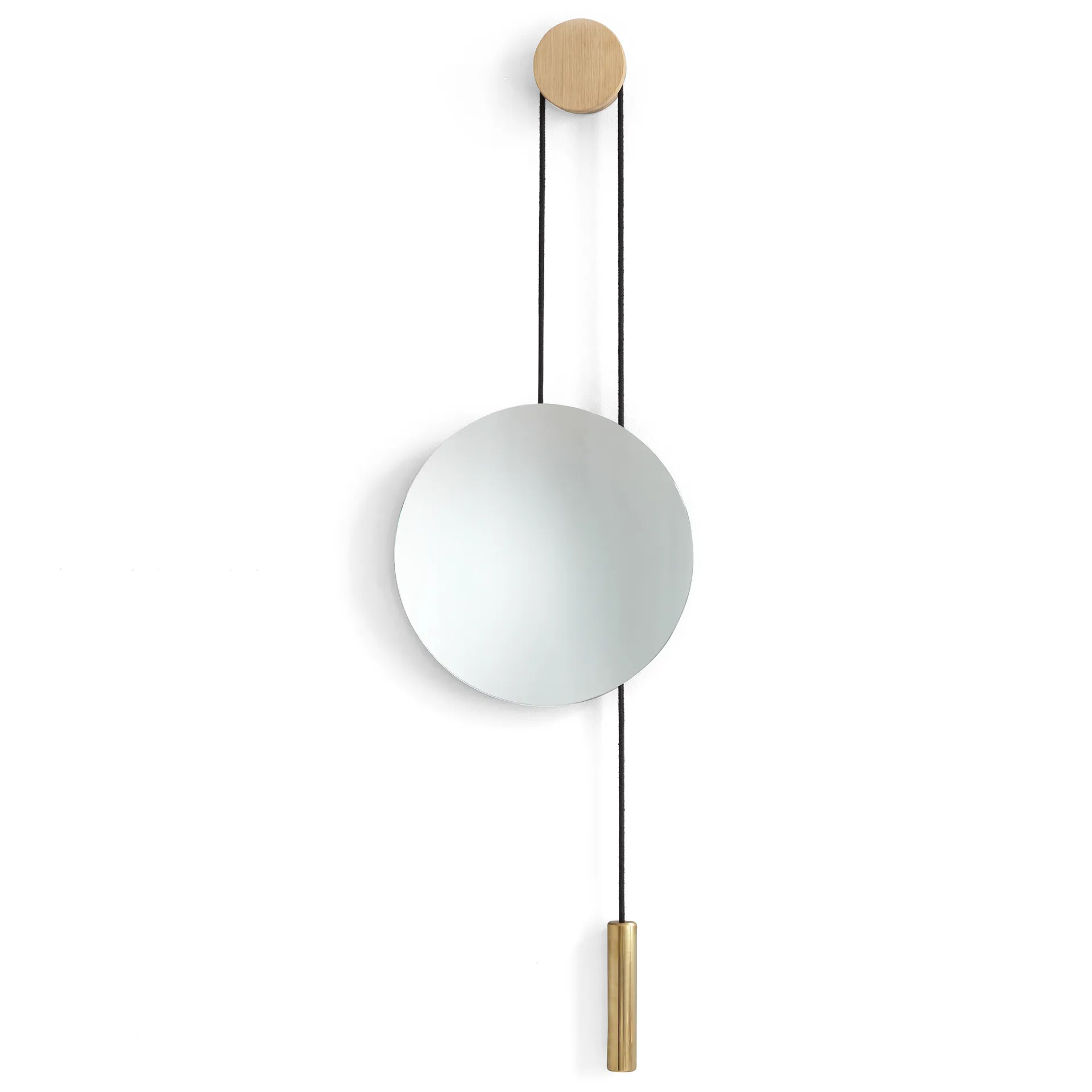 Espejo Rise and Shine, Natural oak-brass weight New Works