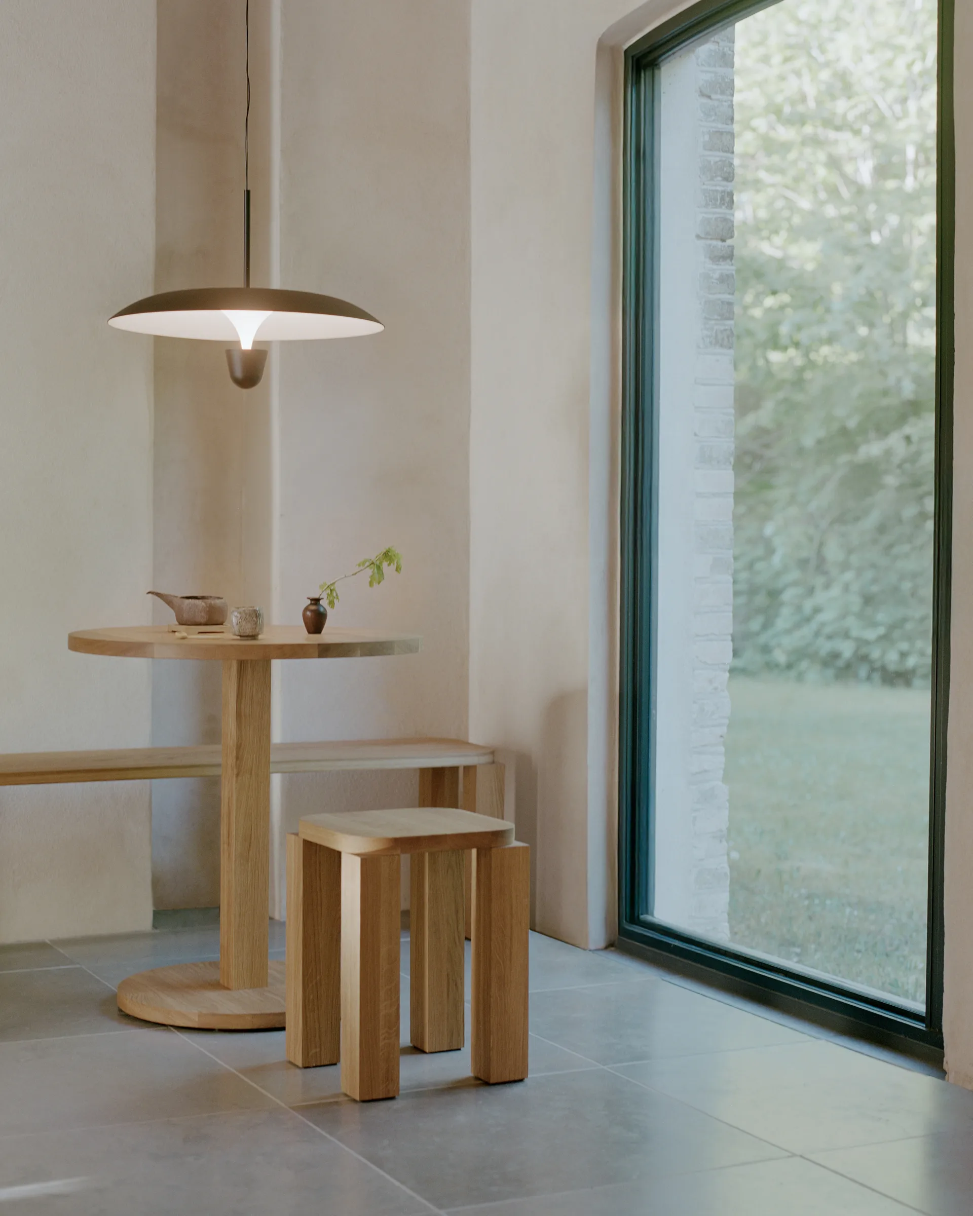 Lámpara colgante Kantarell Ø55 cm, Negro New Works