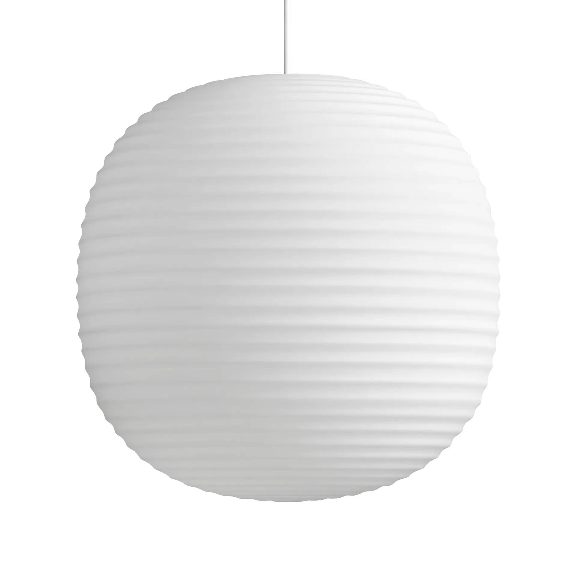 Lámpara colgante Lantern large, Frosted White opal glass New Works