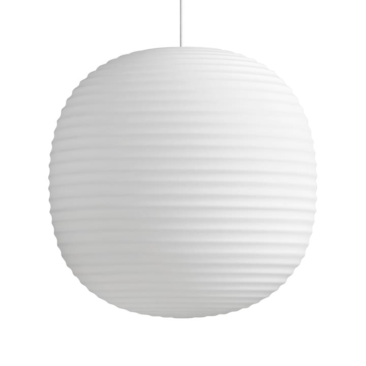 Lámpara colgante Lantern large - Frosted White opal glass - New Works