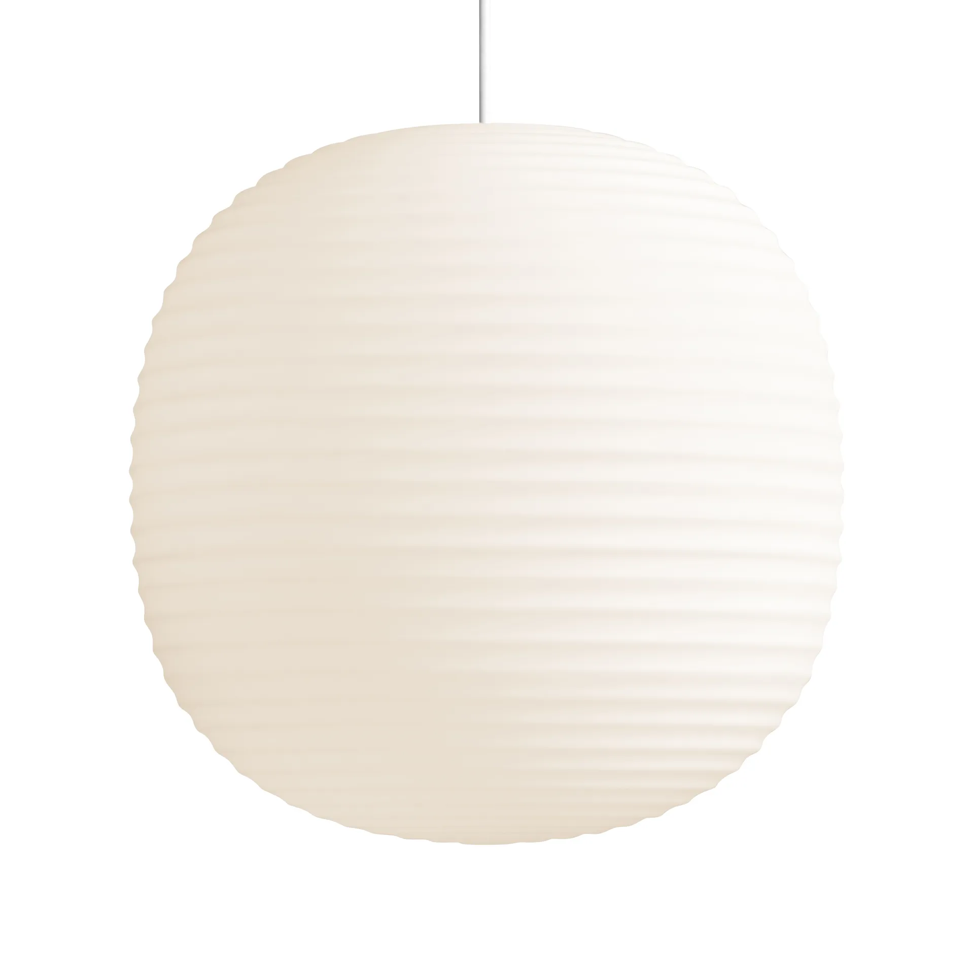 Lámpara colgante Lantern large, Frosted White opal glass New Works