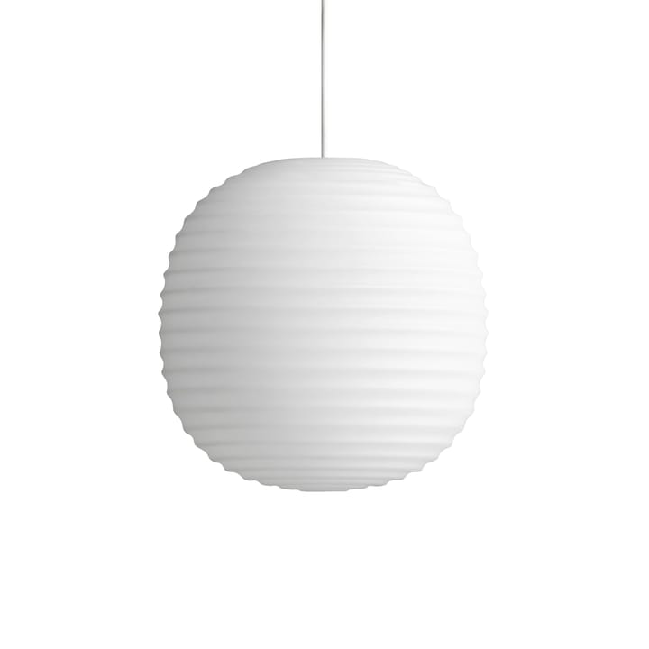 Lámpara colgante Lantern small, Frosted White opal glass New Works