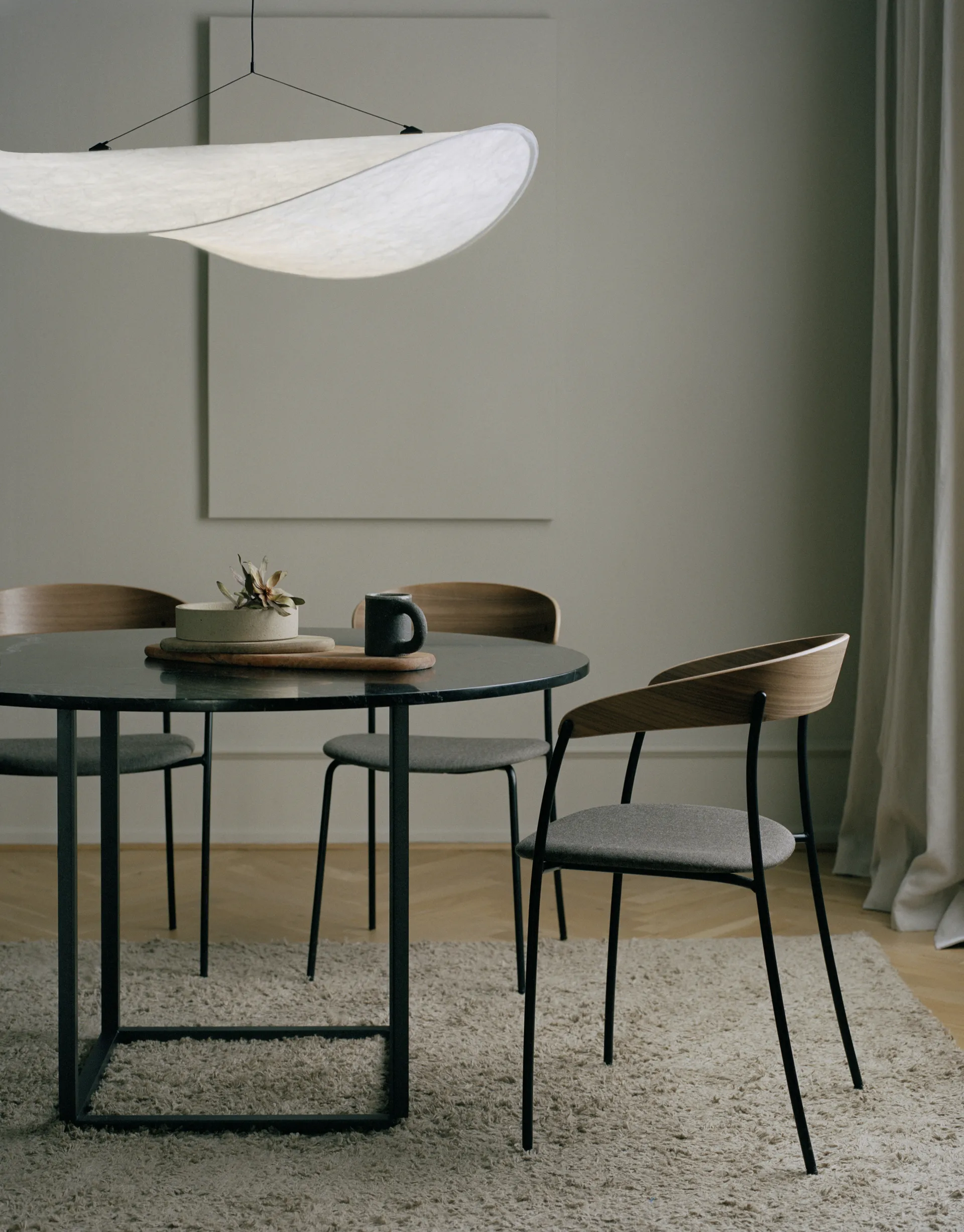 Lámpara colgante Tense, White, Ø120 New Works