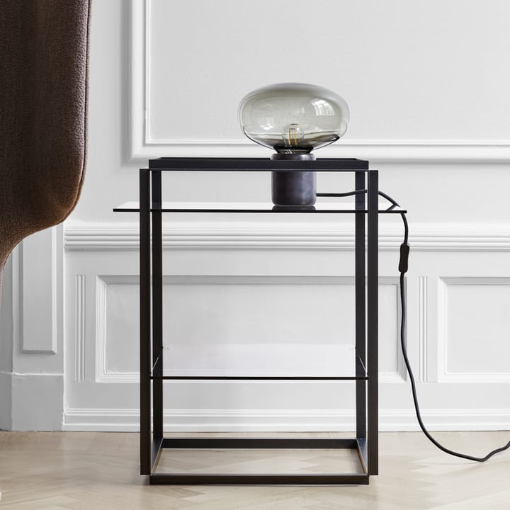 Lámpara de mesa Karl-Johan, Black marquina-smoked glass New Works