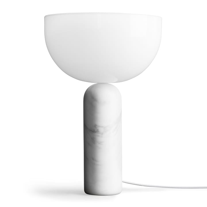 Lámpara de mesa Kizu large, White marble New Works