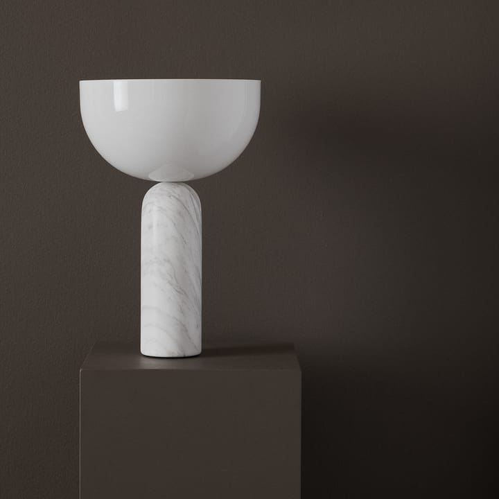 Lámpara de mesa Kizu large, White marble New Works