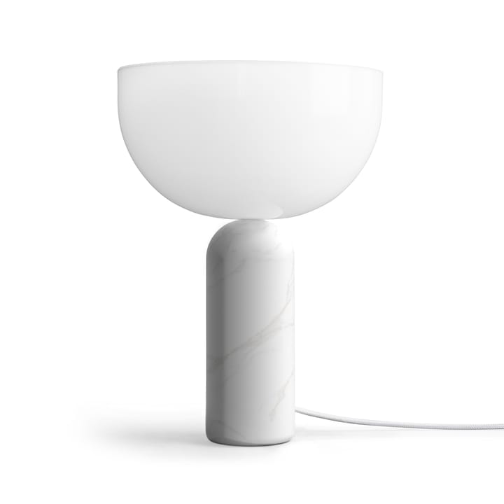 Lámpara de mesa Kizu small, White marble New Works