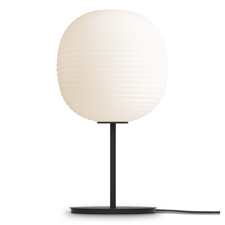 Lámpara de mesa Lantern medium - Frosted White opal glass - New Works