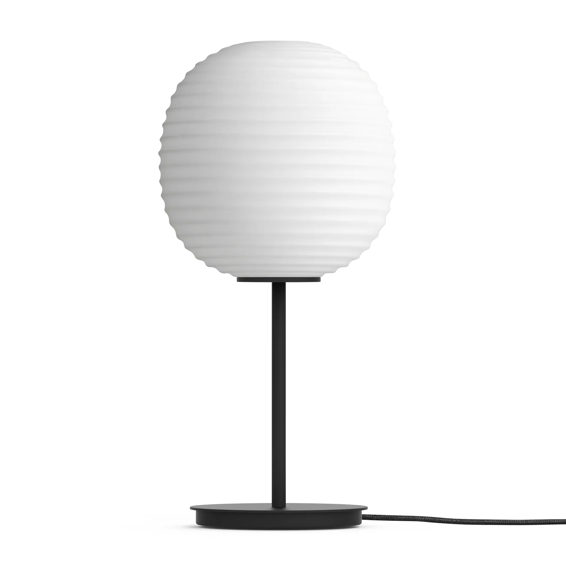 Lámpara de mesa Lantern small, Frosted White opal glass New Works