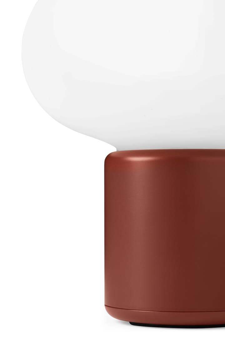 Lámpara de mesa portátil Karl-Johan, Earth red New Works