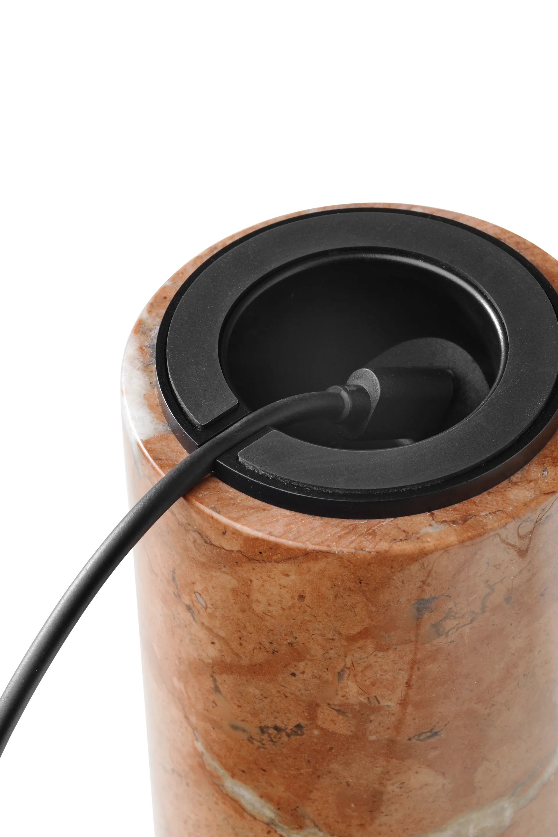 Lámpara de mesa portátil Kizu, Breccia Pernice New Works