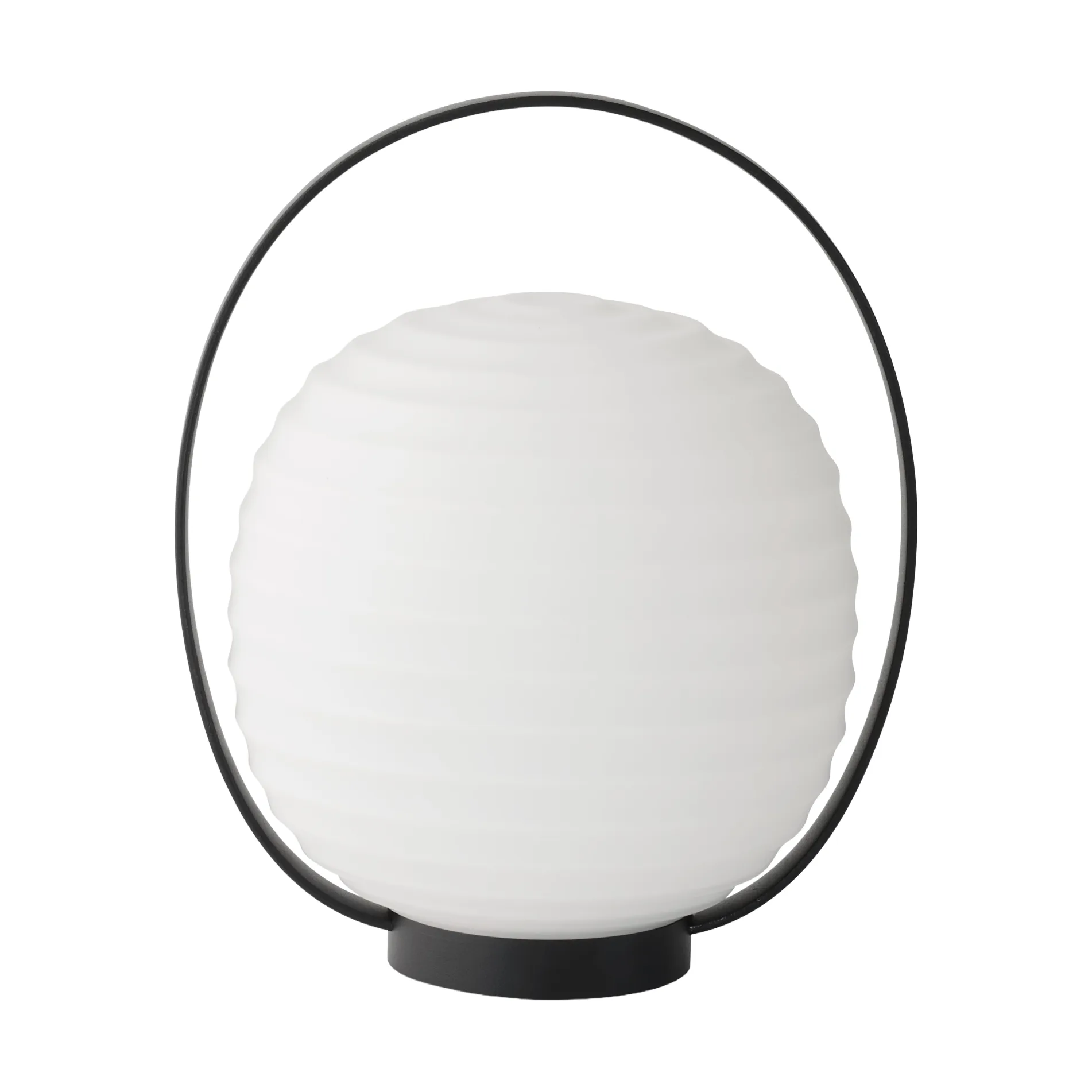 Lámpara de mesa portátil Lantern 23x18 cm, Negro New Works