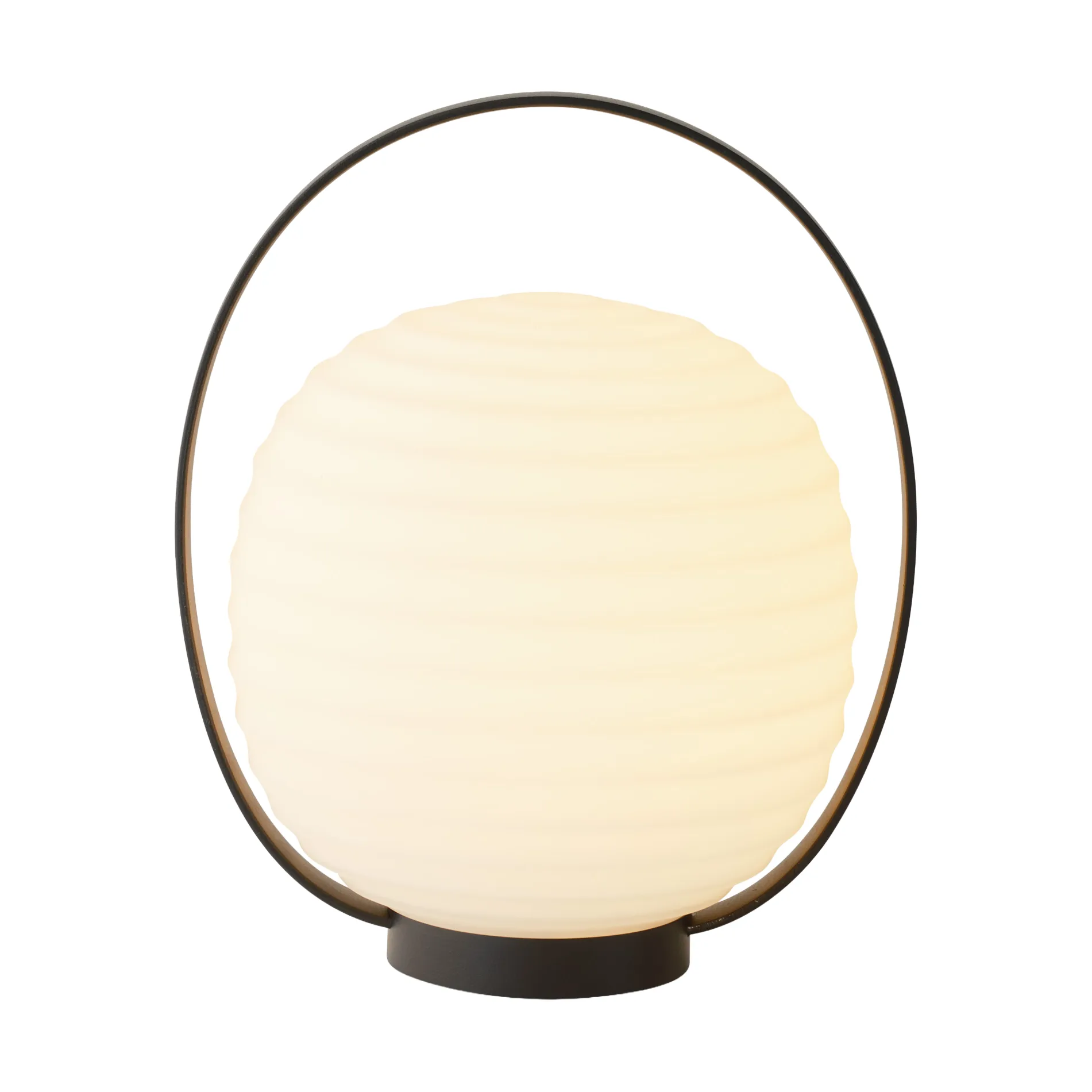 Lámpara de mesa portátil Lantern 23x18 cm, Negro New Works