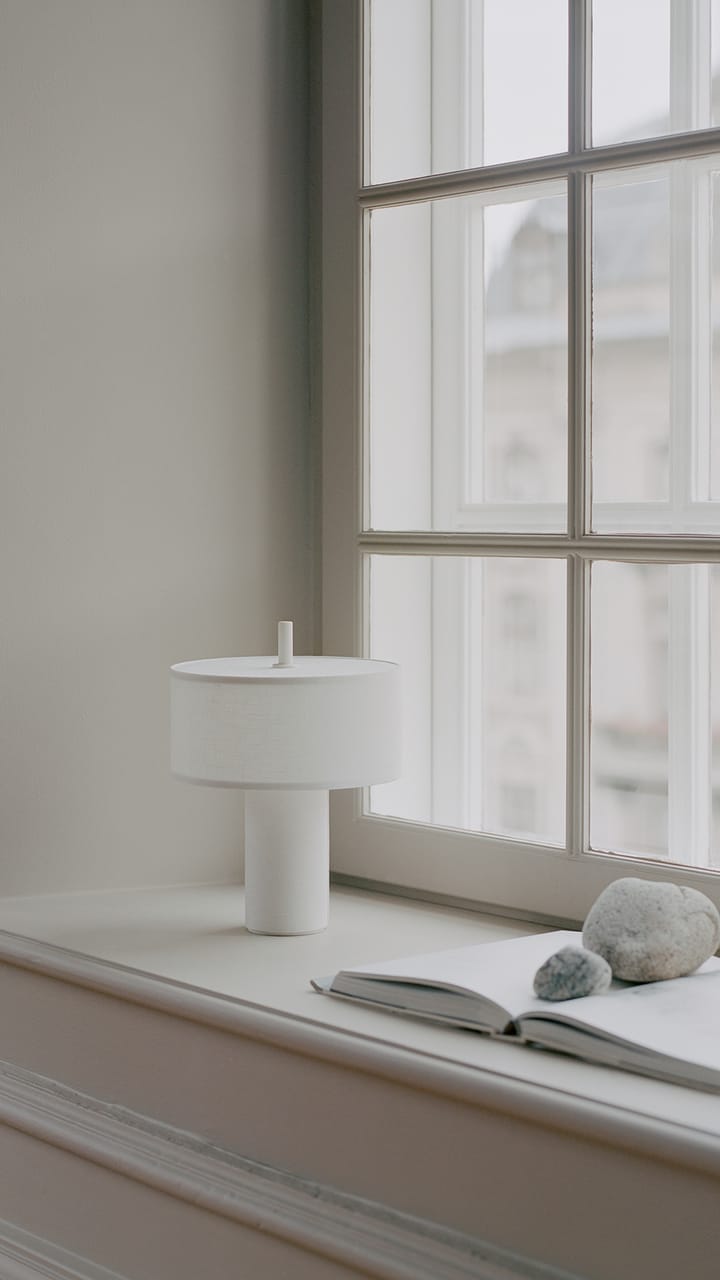 Lámpara de mesa portátil Margin, White New Works