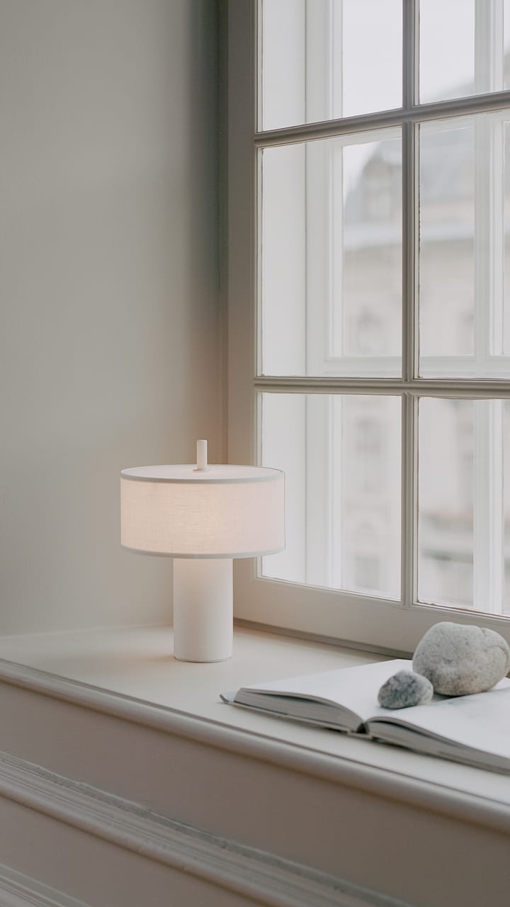 Lámpara de mesa portátil Margin, White New Works