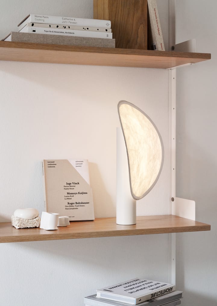 Lámpara de mesa portátil Tense 43 cm, blanco New Works