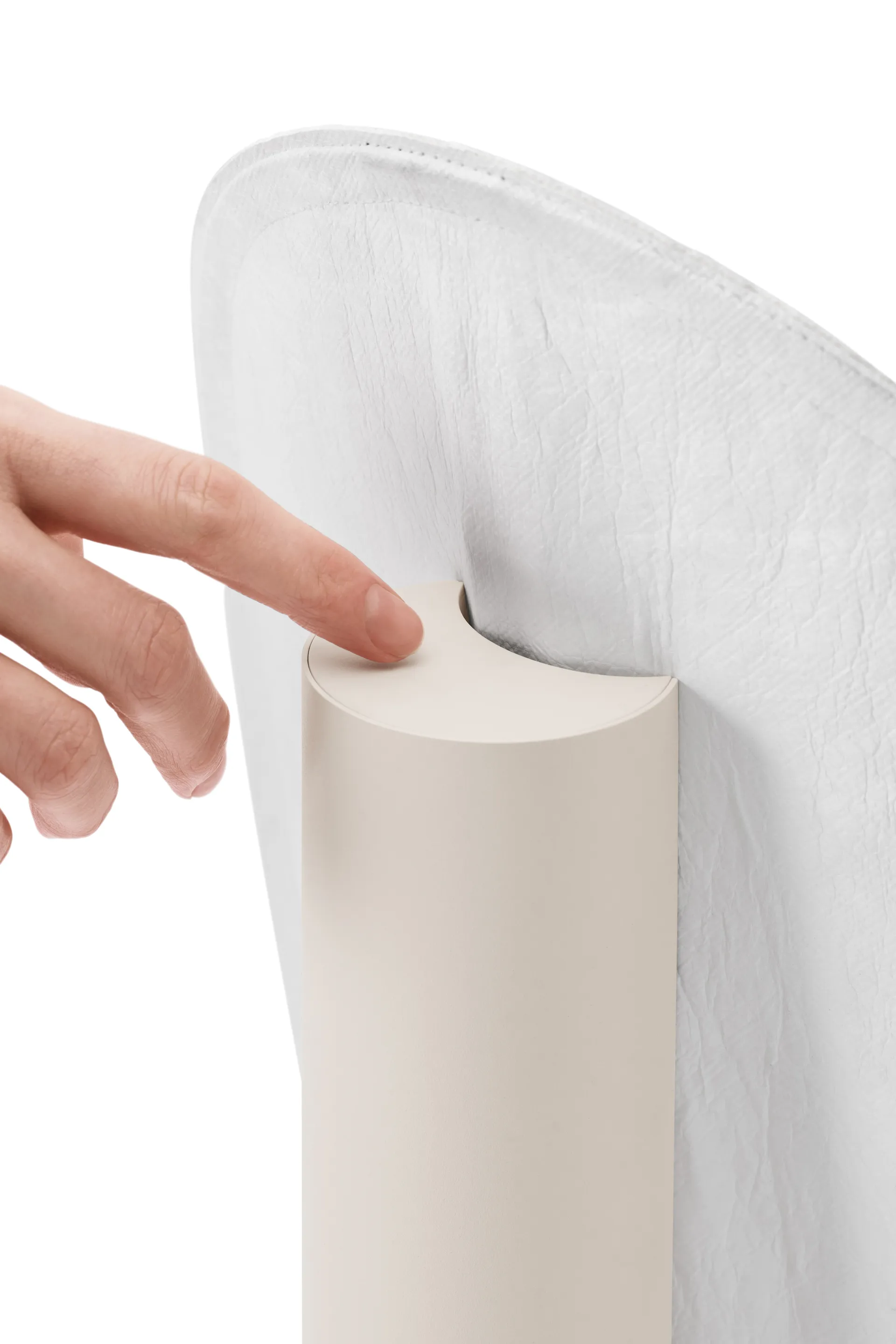 Lámpara de mesa portátil Tense 43 cm, blanco New Works