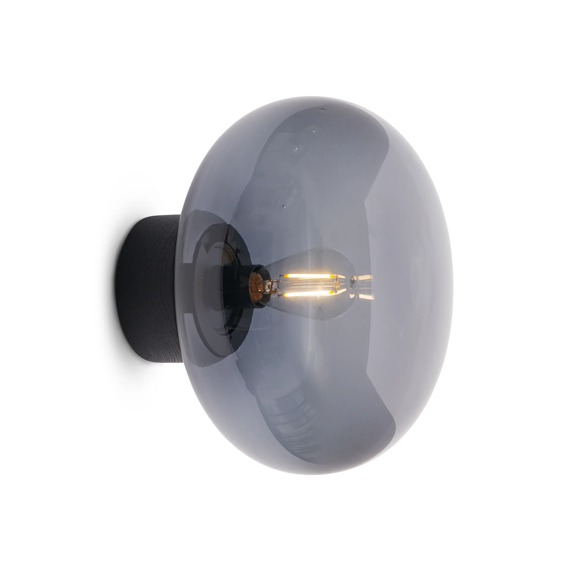 Lámpara de pared Karl-Johan, Black stained oak-humod Vasos New Works