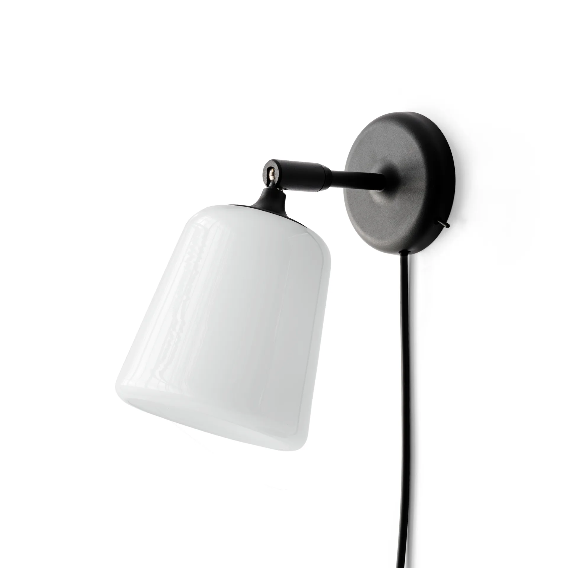 Lámpara de pared Material, White opal glass New Works