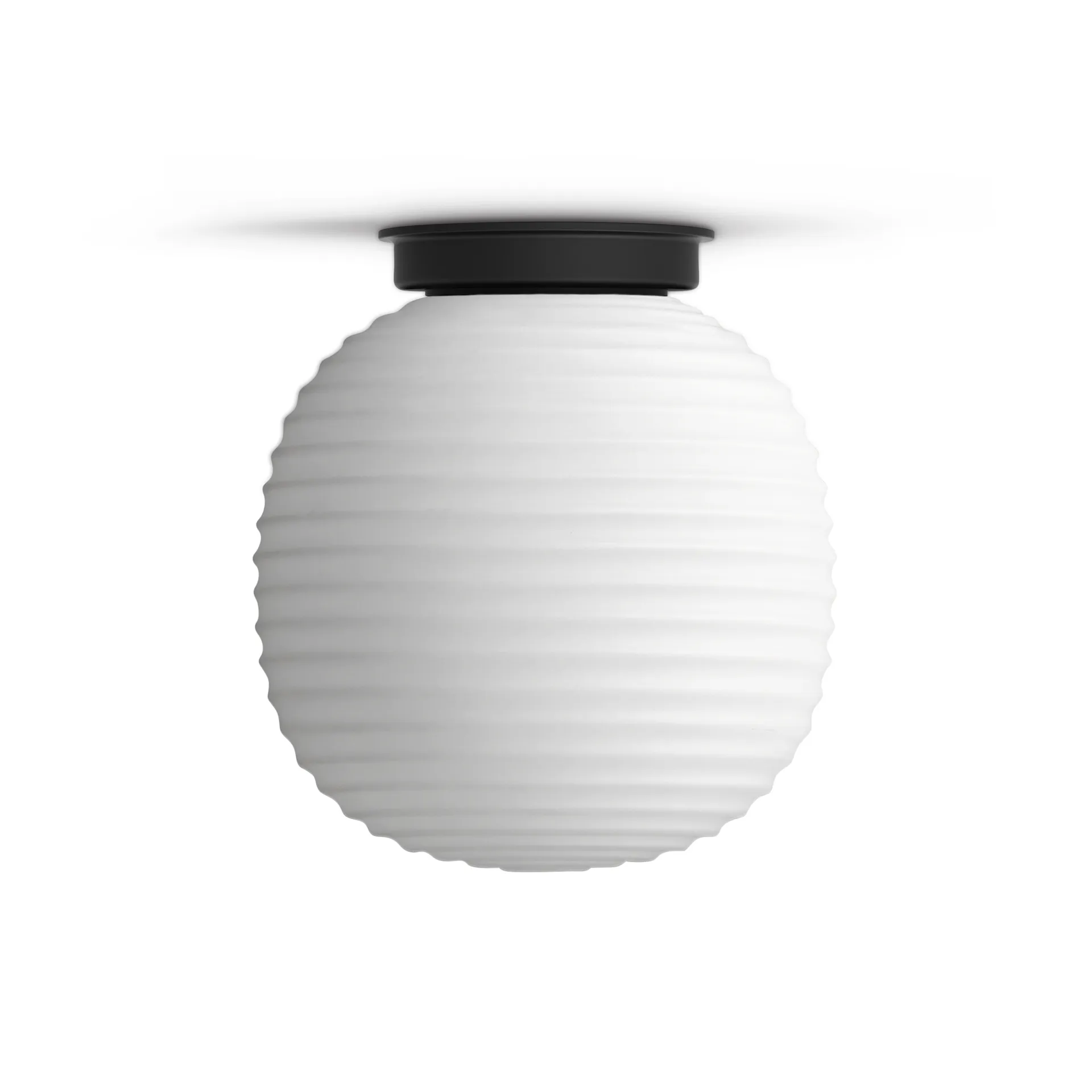 Lámpara de techo Lantern small, Frosted White opal glass New Works