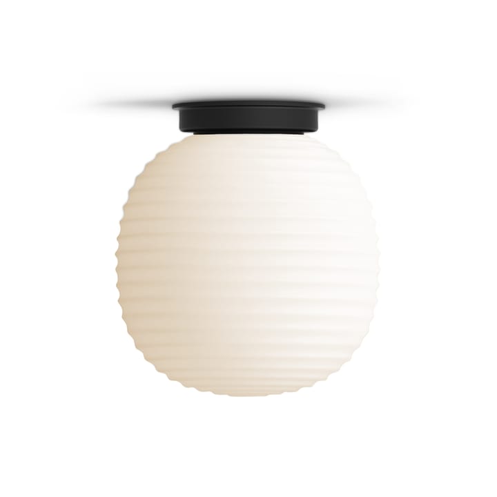 Lámpara de techo Lantern small - Frosted White opal glass - New Works
