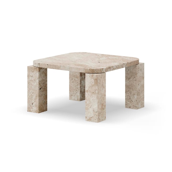 Mesa de centro Atlas 60x60 cm - Travertino sin relleno - New Works