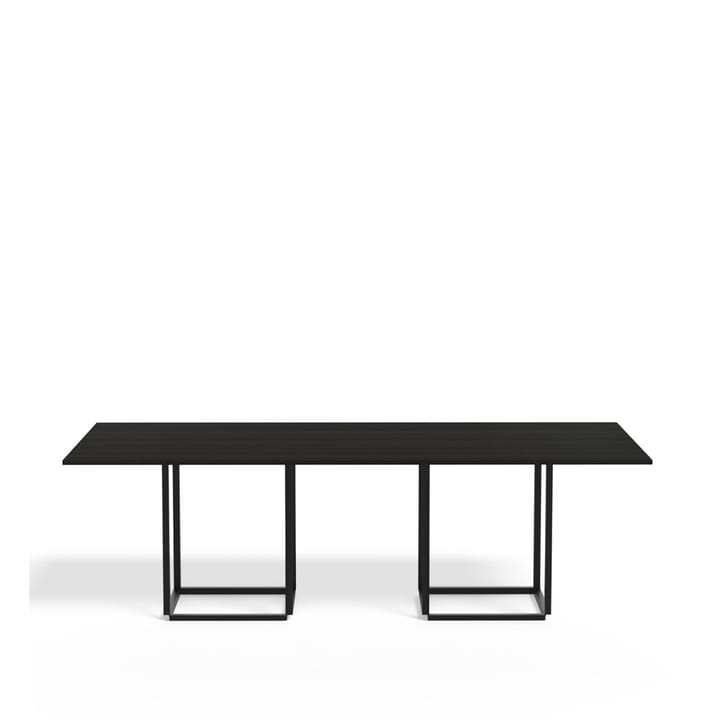 Mesa de comedor Florence rectangular  - fresno negro, soporte negro - New Works