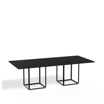 Mesa de comedor Florence rectangular  - fresno negro, soporte negro - New Works