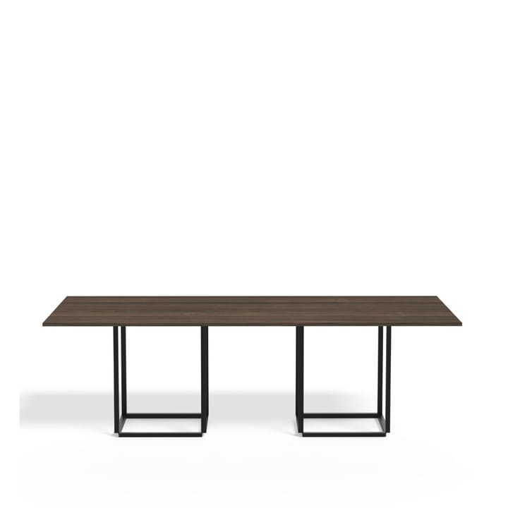 Mesa de comedor Florence rectangular  - nogal, soporte negro - New Works